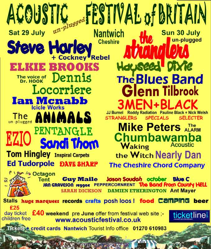 2006 Acoustic Festival of Britain  Poster