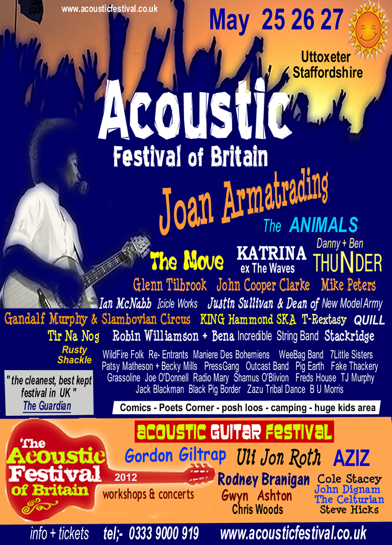 The Acoustic Festival of Britain 2012 Poster