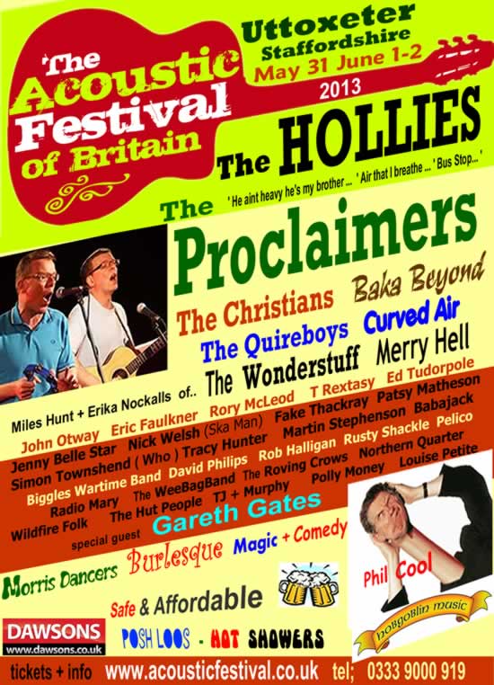 The Acoustic Festival flyer